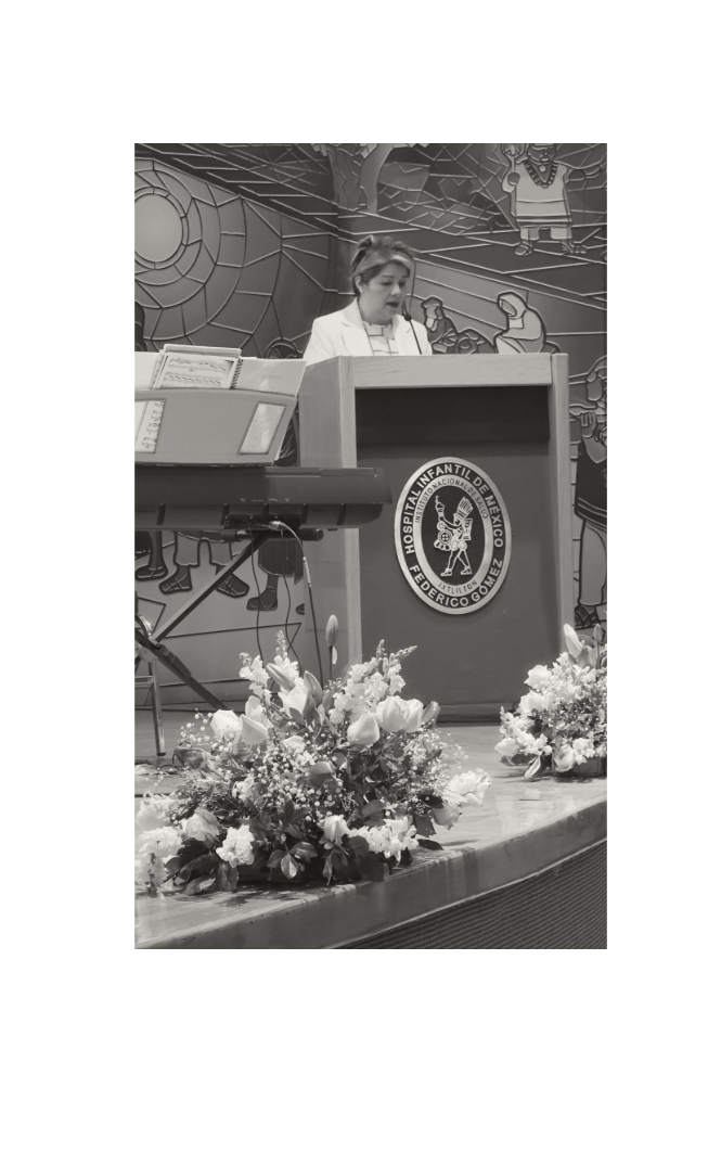 Enid Alvarez Soberanis en el Hospital Infantil de México Federico Gómez